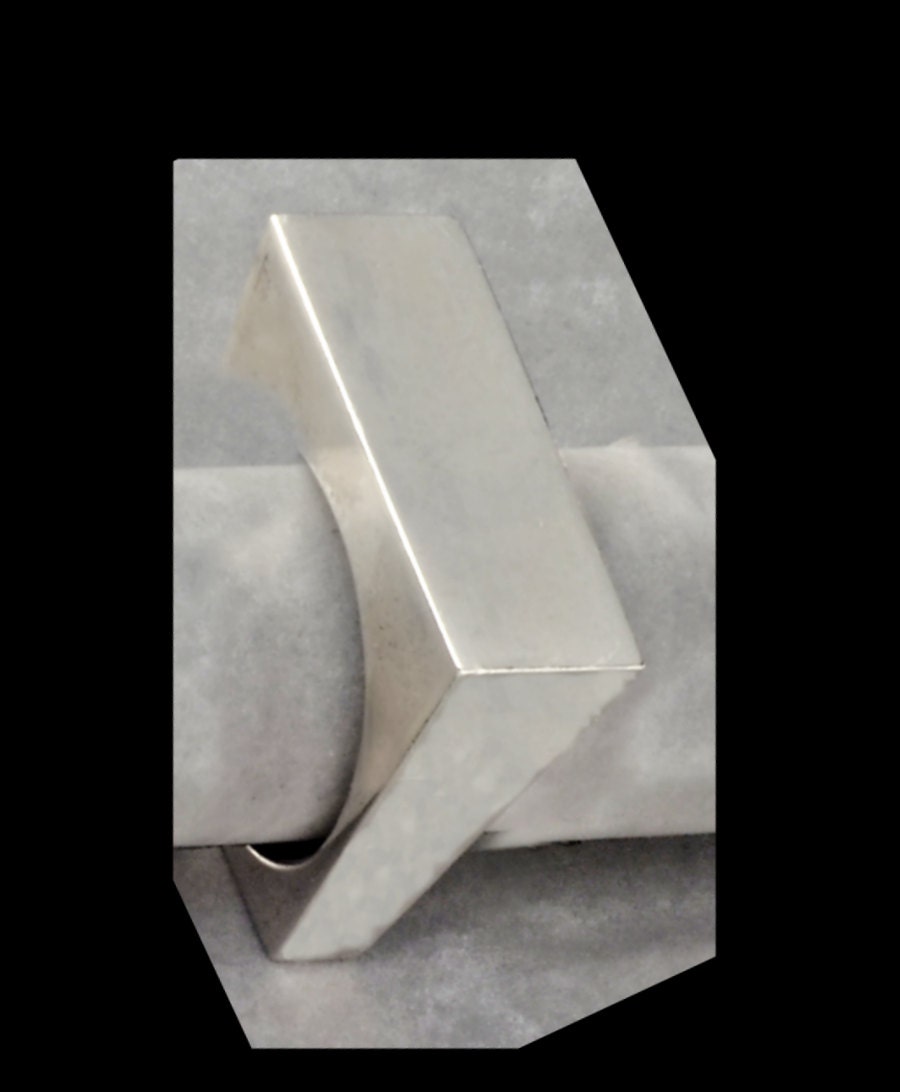 Sterling Silver large square ring.