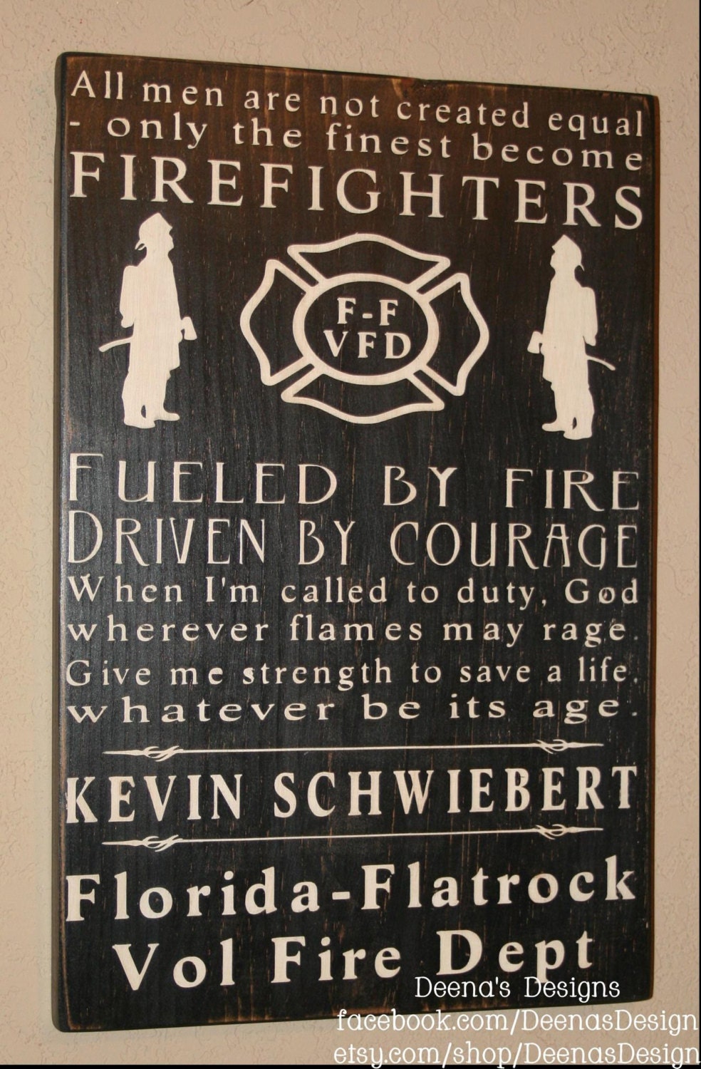Fire fighter subway sign - smaller version