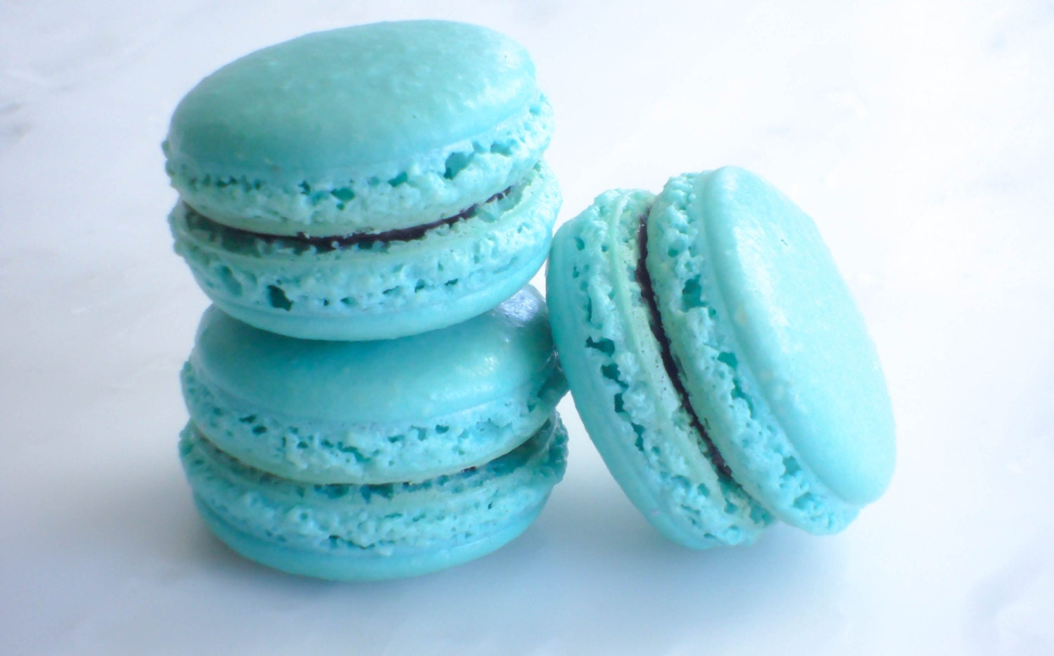 French Macaron Cookies 12 Blueberry Lavender Macaroons Gift Splendid Sweet