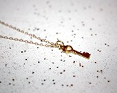 clavis - little gold key necklace by lilla stjarna - 14k gold key necklace - Gold Filled Gift - minimalist, dainty, delicate necklace