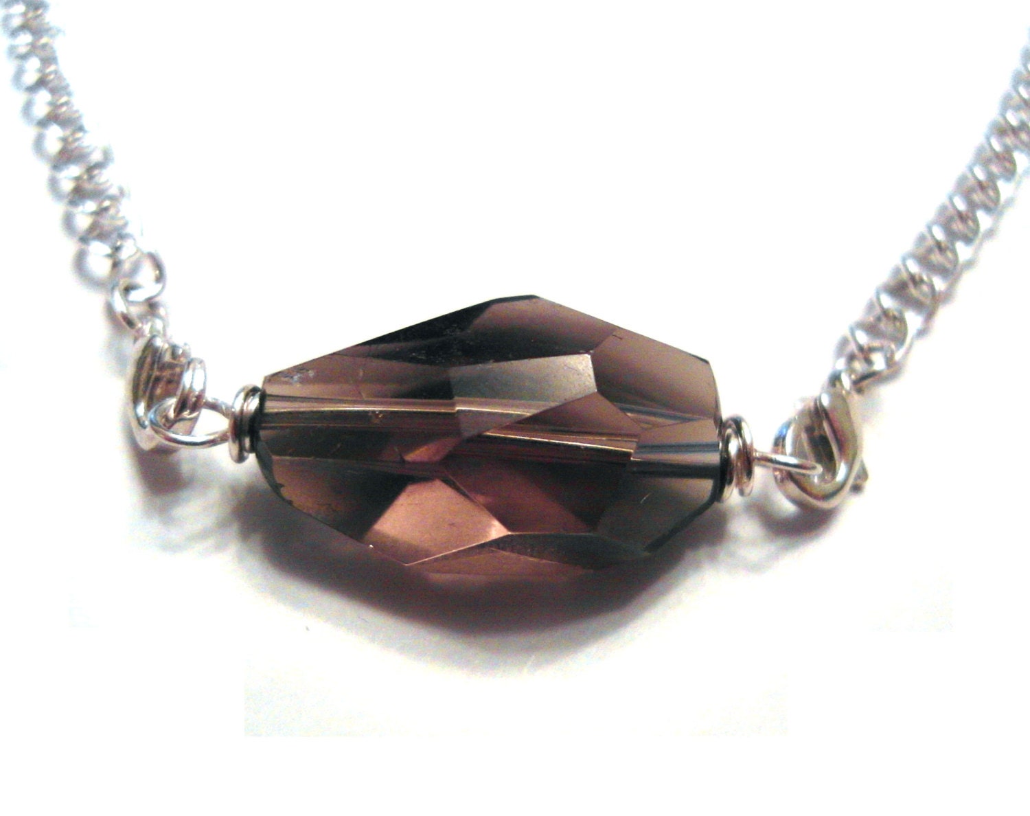 Smoky Quartz Gemstone Necklace