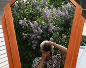Contemporary Wall Mirror with Art Deco Influences