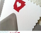 Arkansas Scalloped Cards with Gravel Envelopes
