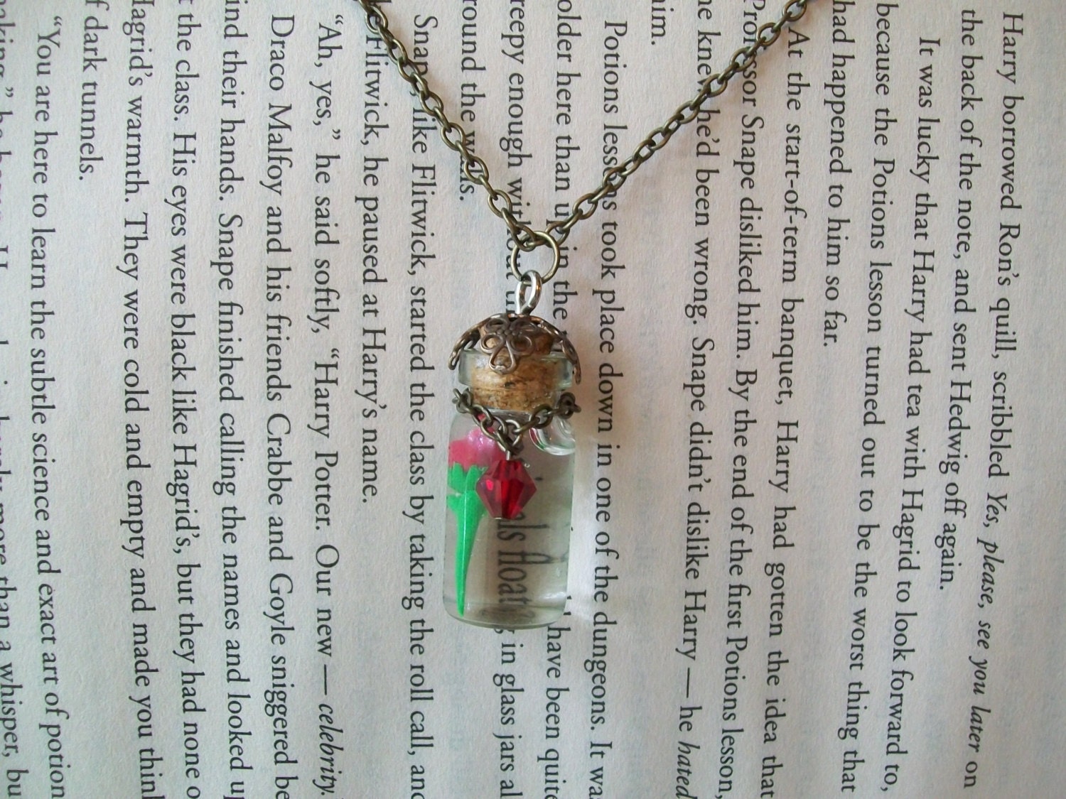 Enchanted Rose inspired necklace