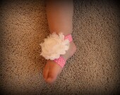 Baby Barefoot Sandals, Barefoot Sandals, Baby Shoes, Baby Headbands - SecretBlossom