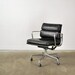 SALE: Eames Soft Pad Chair Black Leather Herman Miller Design Within Reach
