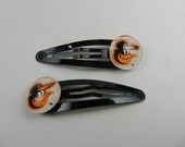 Baltimore Orioles Smiling Oriole Snap Barrette, Images Cut From Baseball Cards
