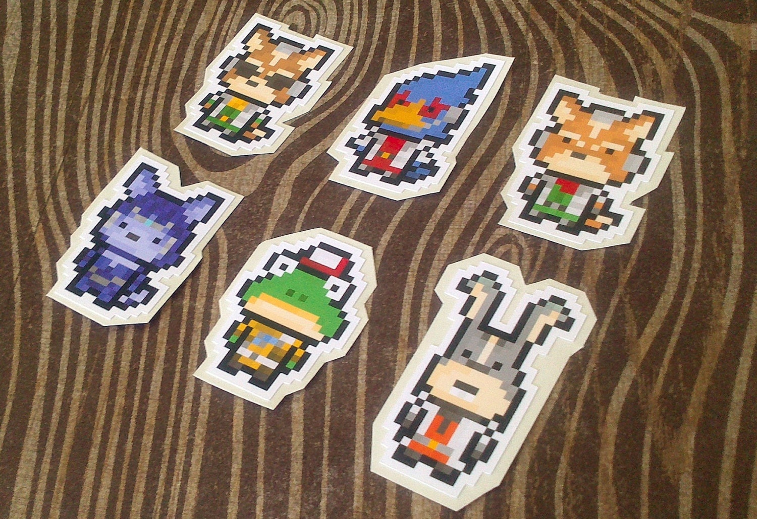 Starfox (Nintendo) 6 Sticker Pack - FREE US SHIPPING