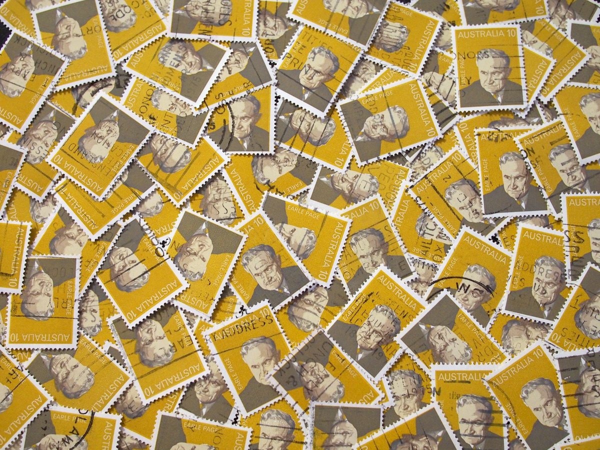 Australian Prime Minister Earle Page Stamps x 10