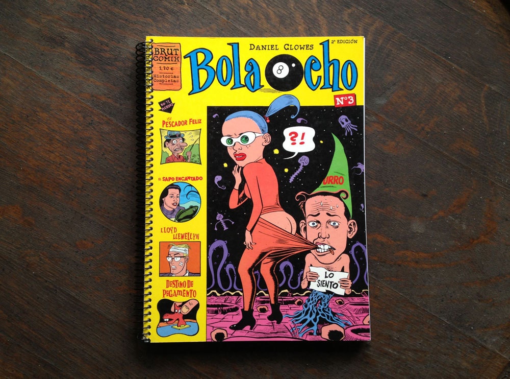 Daniel Clowes Bola Ocho no.3 Upcycled Comic Notebook