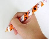 Handmade Colourful Beaded Pen/Pencil Holder - Multicolored Stationary for School of Office