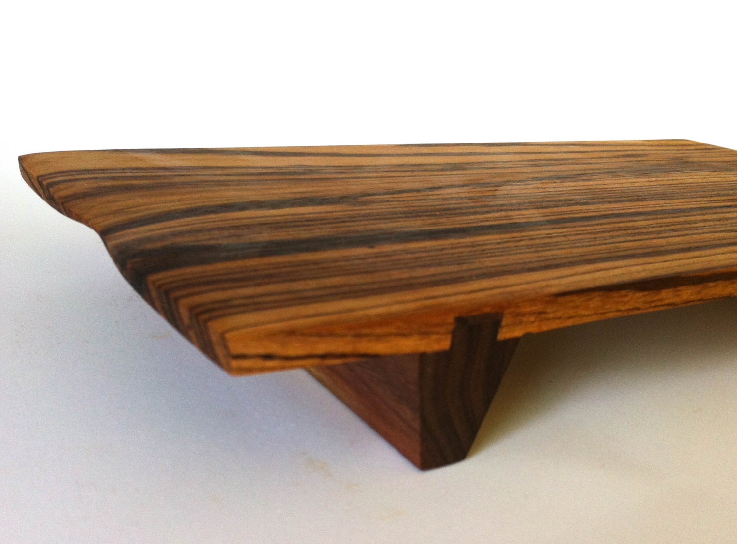 Zebra Wood Cutting Board with Feet,Tabletop, Housewarming, Wedding Gift, Centerpiece, Presentation Board, Host Gift