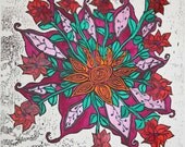 Hand-Tinted & Hand-Pulled Woodblock Print - Out of the Nest - Limited Edition...