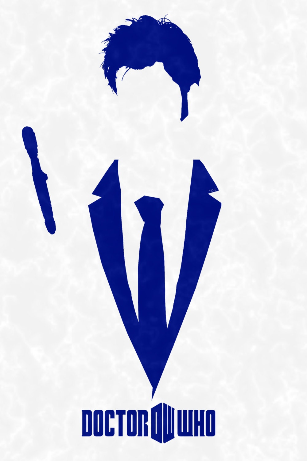 Doctor Who 11" x 17" Silhouette 10th Doctor Print David Tennant