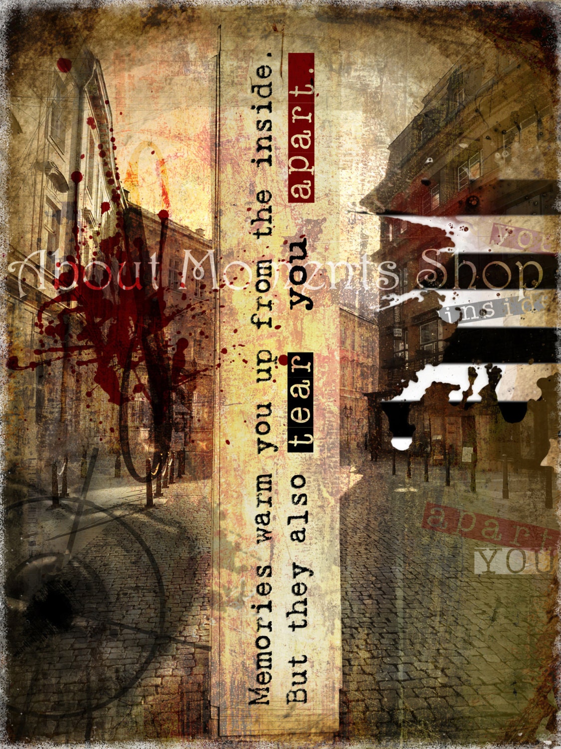 Memories Dark Art Print/ Beautiful Macabre Gothic Fantasy Surreal Art/ Photography Posters and Prints/Inspiration /Wall decor, handmade
