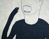 Original Screenprint on hand-made paper - Split Second