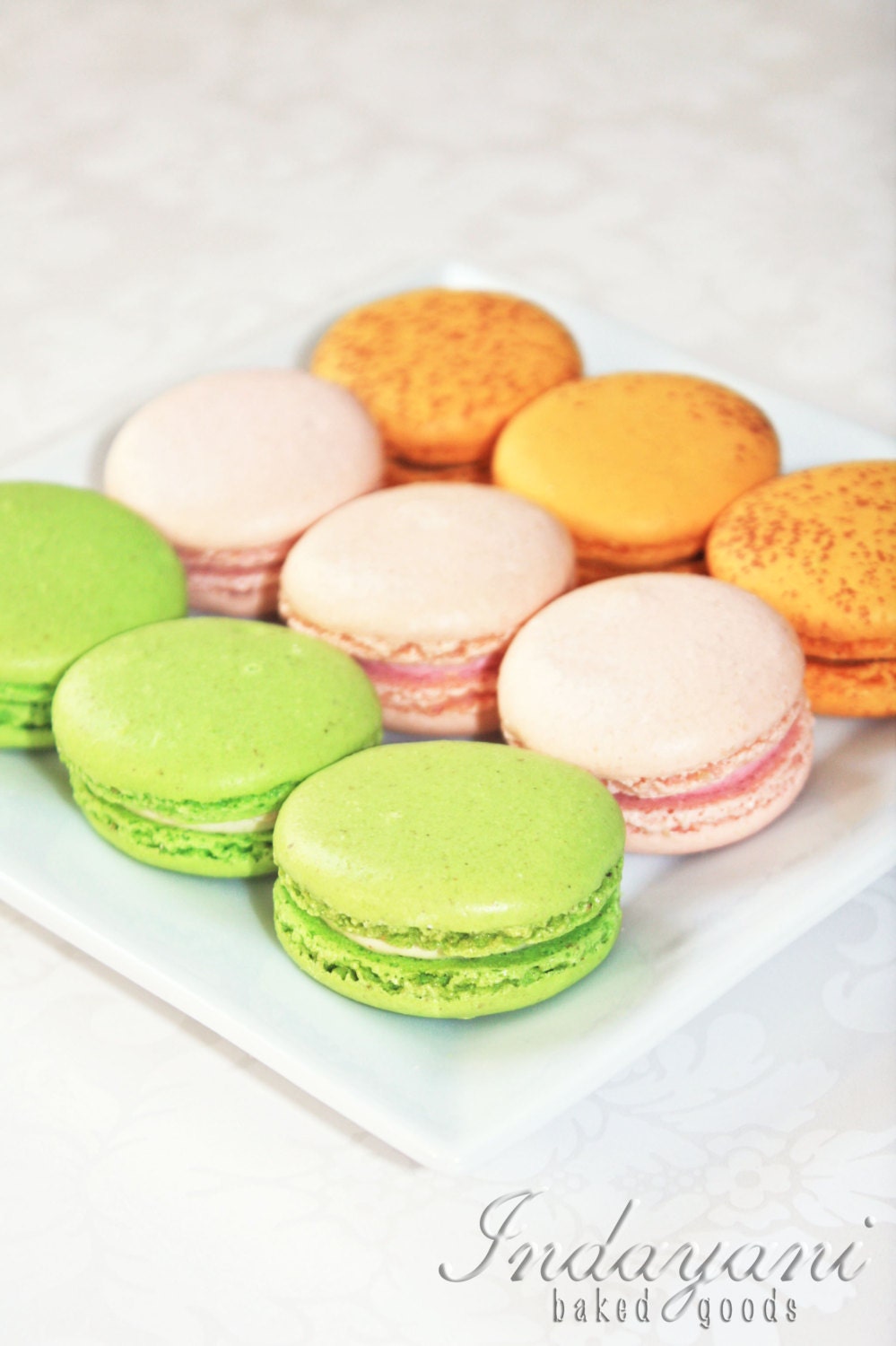 Gourmet French Macaron, Edible Gift Basket, Gift Basket - 2 dozens of 4 flavors