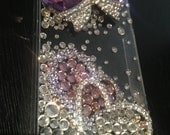 Clear iPhone 4 4S Designer Crystals Kawaii 3D Decoden bling case