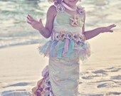 OCEAN'S SECRET MERMAID Costume-Dress Up, Portraits, Birthday, Pageant, Halloween-Little Girls (sizes 2-8)