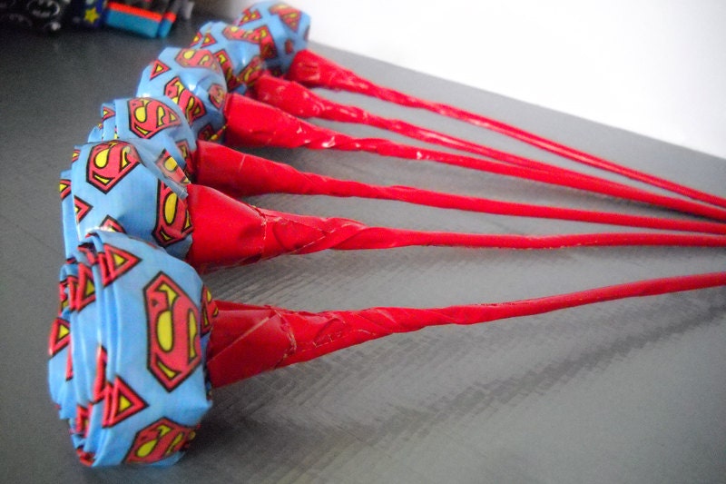 SUPERMAN Duct Tape Roses - Half Dozen