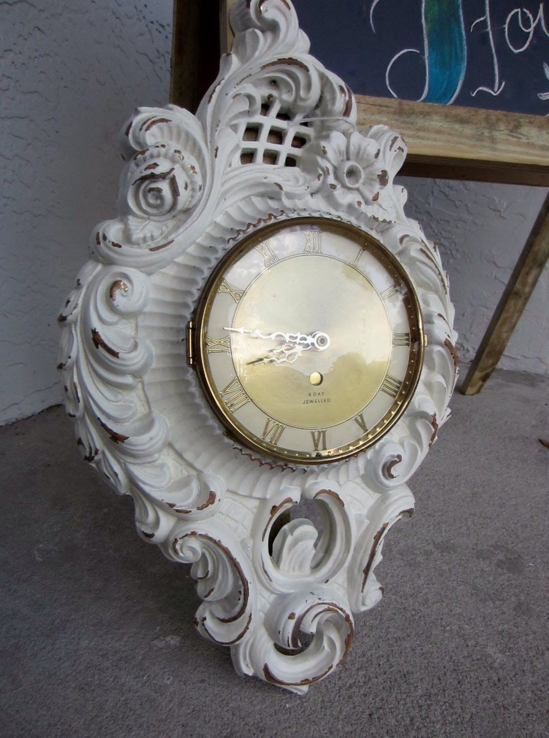 8 Day Jewelled Wall Clock