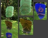 Suncatcher, Stained Glass, Beach Glass, Sea Glass, Copper, Sun Catcher