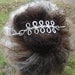 Long Celtic Braid Hair Barrette, Hair Pin, Shawl Pin, Scarf Pin, Hair Clip- Celtic Long Hair Accessories- Aluminum Celtic Knots