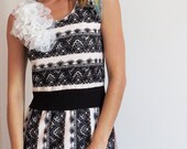 SALE Lydia Lace Print Dress stretch Spicy Toast body con pink with white applique