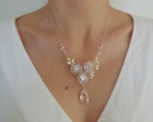 Dreaming in Sterling Silver - Bridal Necklace, Wedding Necklace