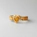 Heart Bracelet. 1940s Expansion. Amber Glass. Co Star. Harwood.