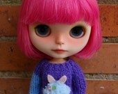 Puzzle Bunny sweater for Blythe