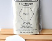 1 1/2" Hexagon Paper Pieces for English Paper Piecing