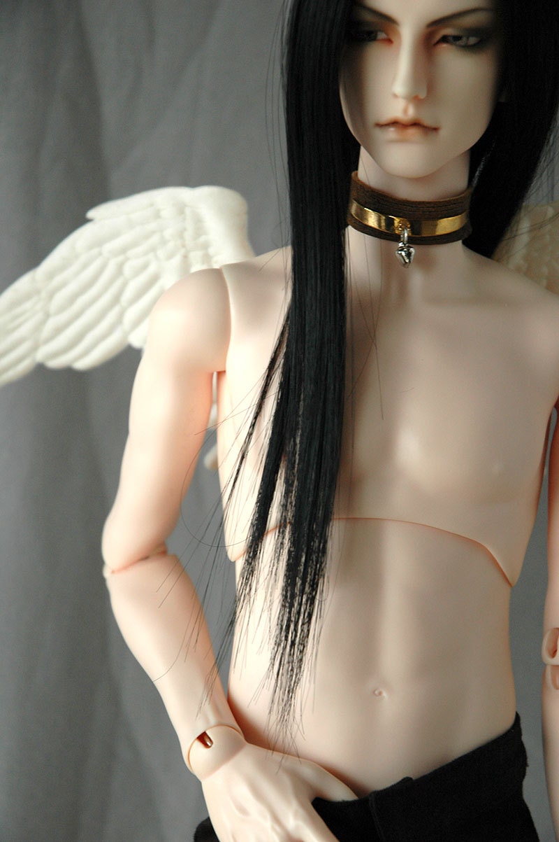SD17 BJD Doll Choker Necklace - Bell Collar - Black Attic