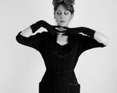 1950s Little Black Dress. Audrey Hepburn. Party Dress. Cocktail Dress. Mad Men Fashion. Weddings. Size Medium