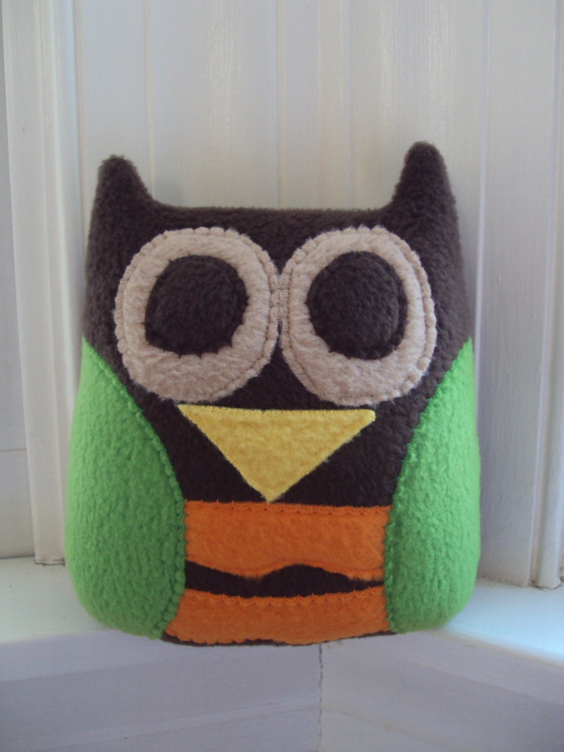 Woodland Owl Pillow/Toy - Stuffed Owl for boys