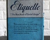 vintage etiquette book / emily post / 1940s FREE SHIP
