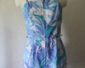 1960's  Beach Romper/Playsuit by SeaWaves - Size 10
