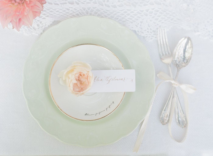 Wedding Calligraphy Place Cards - Hand Lettering for weddings & events
