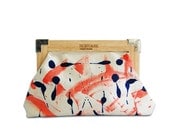 WOOD CLUTCH, colorful and abstract clutch