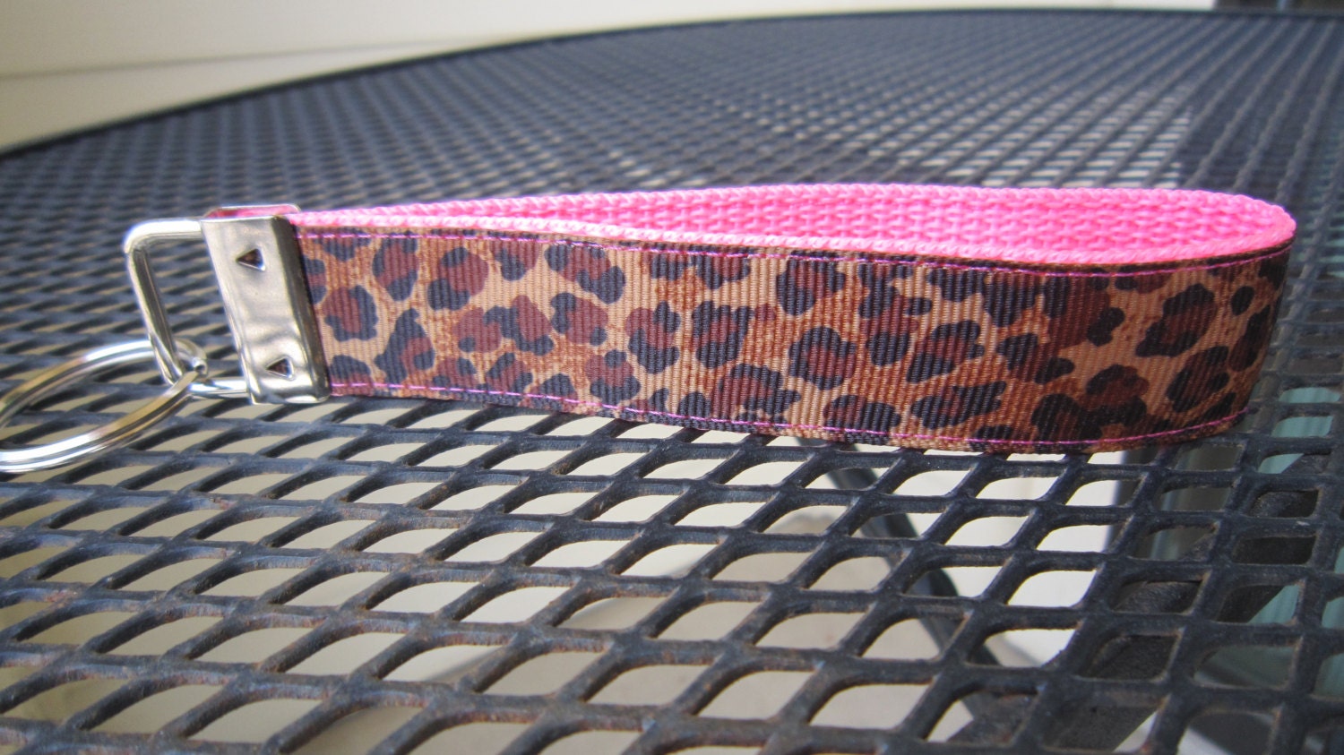 Cheetah Print Keychain Wristlet