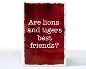 Red Best Friends Magnet