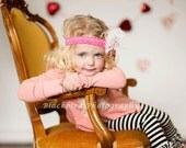Pink Diamonds Shabby Chic Pink Headband by London Raquel