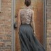 Vintage 50s highwaisted maxi circle skirt - SMALL