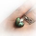 Labradorite heart charm ring