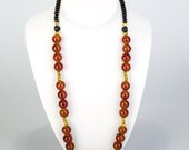 Sophisticated Brown & Gold Necklace
