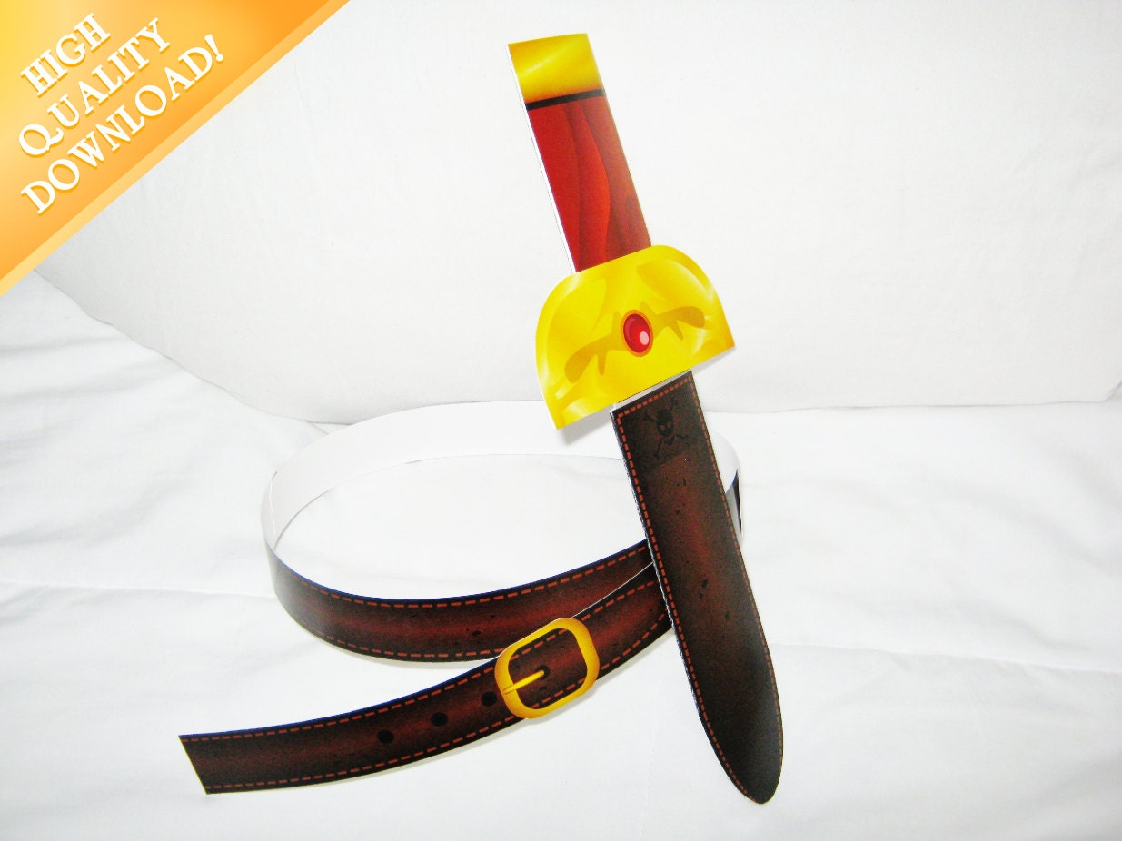 Pirate Sword & Compass - Printable