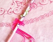 Fairy Princess Pink Butterfly and Flower Wand