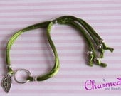 Satin Cord Charm Bracelet, Lime Green Adjustable Cord Bracelet, Teen Jewelry for Charitable Causes