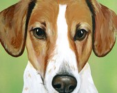 custom painted pet portrait size 20x20 statement piece