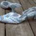 Lace Wedding Shoes - Swarovski Crystal shoes low heel - The Wendy